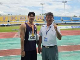 예천군청 육상팀 남태풍, 창던지기 80.35m... 백제왕도 익산 전국육상경기대회 신기록 달성하며 우승 기사 이미지