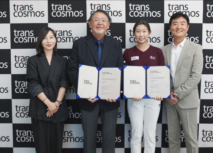 일본 투어 3위 오른 14세 김서아, 글로벌 기업 트랜스코스모스 후원 받는다 기사 이미지